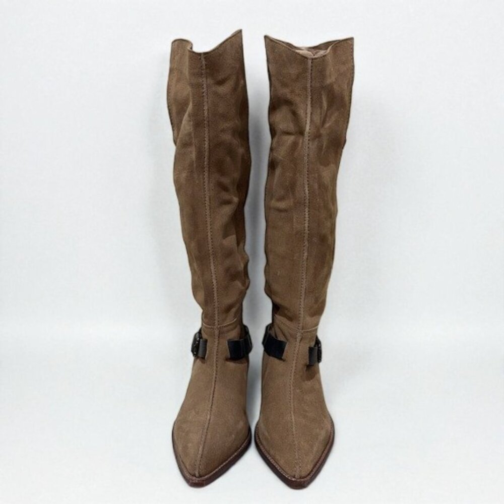 NIB Free People TAUPE Lace Sway Low Slouchy Boot - Picture 7 of 14